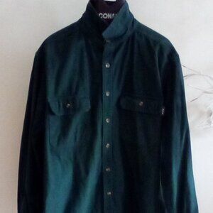 Woolrich  Thick Flannel Shirt Mens XXL Barn Chore Spruce Green Button Up